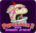 Papa Louie 3-When Sundaes Attack unblocked at gamesmf.com
